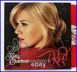 Kelly Clarkson Signed Wrapped In Red Vinyl Record Album Lp'christmas' Proof Jsa