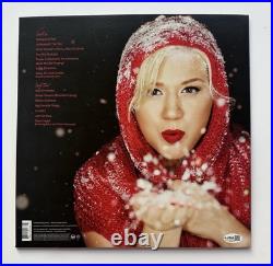 Kelly Clarkson Signed Wrapped In Red Vinyl Record Album Lp'christmas' Proof Jsa