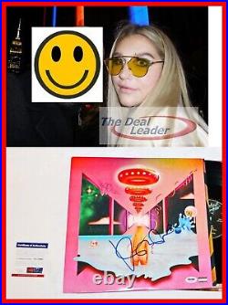 Kesha Signed Autographed Rainbow Lp Album Record Lp Vinyl Psa Jsa