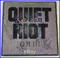 Kevin DuBrow QUIET RIOT Signed Autograph QR III Vinyl Album Record LP by All 4