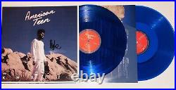 Khalid Hand Signed Blue Lp Vinyl Album American Teen With Jsa Coa