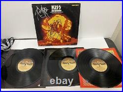 Kiss Originals signed Peter Criss Gene Simmons album vinyl