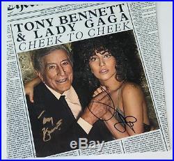 LADY GAGA & TONY BENNETT Signed Autograph Cheek To Cheek Album Vinyl Record LP