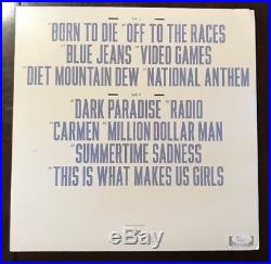 LANA DEL REY Signed Born To Die LP Album Autograph Vinyl JSA COA T89369 NICE