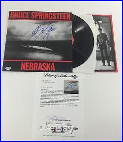 Legend Bruce Springsteen Signed Nebraska Vinyl Lp Album Authentic Autograph Psa