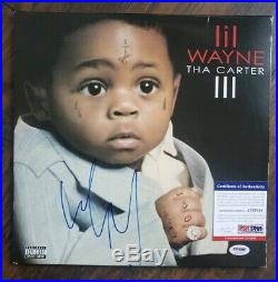 LIL WAYNE SIGNED AUTOGRAPHED THE CARTER IIl ALBUM VINYL LP with COA PSA/DNA