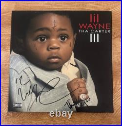 LIL WAYNE signed vinyl album THA CARTER III WEEZY LIL WAYNE signed vinyl album THA CARTER III WEEZY