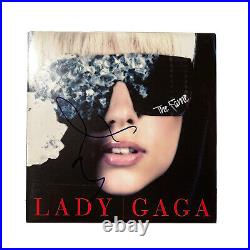 Lady Gaga SIGNED The Fame Vinyl Cover Album LP Autographed
