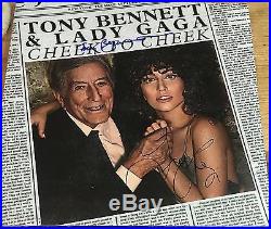 Lady Gaga & Tony Bennett Signed Autograph Cheek To Cheek Album Lp Vinyl Coa