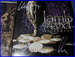 Lamb of God Sacrament Signed Vinyl Album Record LP Randy Blythe JSA COA New