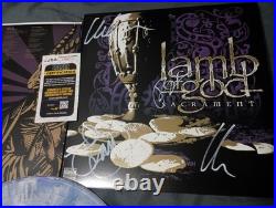 Lamb of God Sacrament Signed Vinyl Album Record LP Randy Blythe JSA COA New