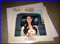 Lana Del Rey Lust For Life Limited Coke Bottle Clear Vinyl Signed Lithograph