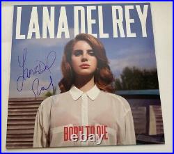 Lana Del Rey Signed Autographed Born To Die Vinyl Record Album LP Beckett COA