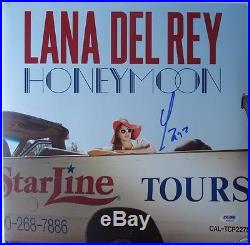 Lana Del Rey Signed Honeymoon Authentic Album Cover with Vinyl PSA/DNA #AB16213