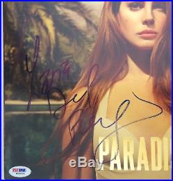 Lana Del Rey Signed Record Album Cover Vinyl LP PSA/DNA Autographed Paradise