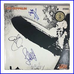 Led Zeppelin 1 Signed Autographed Vinyl Album Jimmy Page Robert Plant John Paul