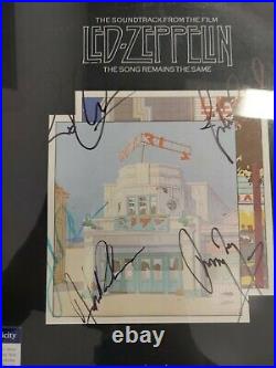 Led Zeppelin 4 Signed Autographed Vinyl Album Jimmy Page Robert Plant +all 4 PSA