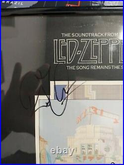 Led Zeppelin FULL BAND Autographed Vinyl Album John Bonham signed TWICE PSA COA