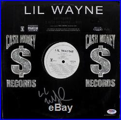 Lil Wayne Earthquake Signed Album Cover With Vinyl Autographed PSA/DNA #T22179