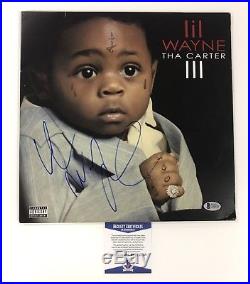 Lil Wayne SIGNED Tha Carter III Vinyl Album YMCMB with Beckett COA