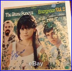 Linda Ronstadt Signed Stone Poneys Evergreen Vol 2 Album Lp Vinyl Psa/dna