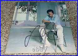 Lionel Richie Signed Vinyl Album Can't Slow Down with proof