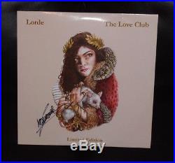 Lorde Signed The Love Club Limited Edition Vinyl Album Ella Yelich-o'connor Rare