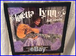 Loretta Lynnfull Circlevinyl Albumautographed With Gown Material