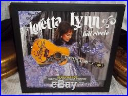 Loretta Lynnfull Circlevinyl Albumautographed With Gown Material
