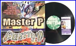 MASTER P signed VINYL RECORD 12 LP GHETTO D Dope Rap Rapper Album No Limit JSA