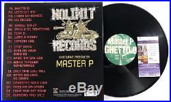MASTER P signed VINYL RECORD 12 LP GHETTO D Dope Rap Rapper Album No Limit JSA
