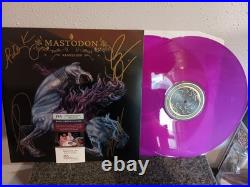 MASTODON Remission Band SIGNED 2LP Purple Vinyl Album Gatefold JSA COA