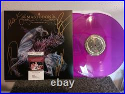 MASTODON Remission Band SIGNED 2LP Purple Vinyl Album Gatefold JSA COA