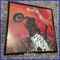 MEAT LOAF SIGNED'BAT OUT OF HELL' VINYL RECORD ALBUM LP Inscribed Rockin RIP