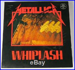 METALLICA Signed Autograph Whiplash Album Vinyl Record LP by 4 Cliff Burton +