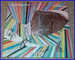 MUTEMATH SIGNED AUTOGRAPH VITALS VINYL ALBUM withPROOF PAUL MEANY +3