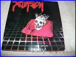 Mark Slaughter First Album XCURSION 12 LP Metal Autographed Limited Edition