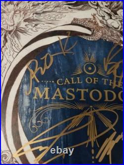 Mastodon SIGNED Call Of The Mastodon 12 Yellow Vinyl Album Brent Hinds JSA COA