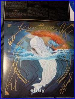 Mastodon SIGNED Leviathan 12 Blue Vinyl Album LP Gatefold Brent Hinds JSA LOA
