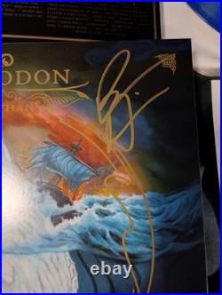 Mastodon SIGNED Leviathan 12 Blue Vinyl Album LP Gatefold Brent Hinds JSA LOA
