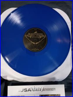 Mastodon SIGNED Leviathan 12 Blue Vinyl Album LP Gatefold Brent Hinds JSA LOA