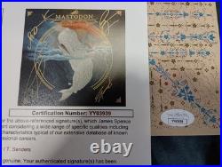 Mastodon SIGNED Leviathan 12 Blue Vinyl Album LP Gatefold Brent Hinds JSA LOA