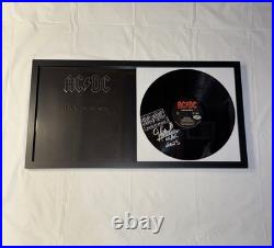 Matt Laug Signed Ac/dc Back In Black Vinyl Album Autograph Framed Psa/dna Coa