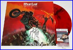 Meat Loaf Signed'bat Out Of Hell' Rare Red Vinyl Record Album Lp Proof Jsa Coa