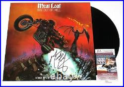 Meat Loaf Signed'bat Out Of Hell' Vinyl Record Album Lp Meatloaf Proof Jsa Coa