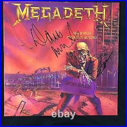 Megadeth Peace Sells But Who Is Buying Signed Autograph Record Album JSA Vinyl