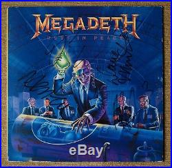 Megadeth Rust In Peace UK first press vinyl album SIGNED