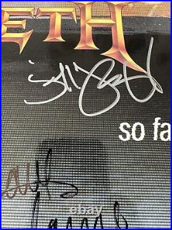 Megadeth X3 Signed So Far So Good So Far Vinyl Record Album COA Dave Mustaine