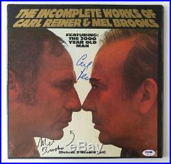 Mel Brooks & Carl Reiner Signed Authentic Vinyl Record Album (PSA/DNA) #T58793