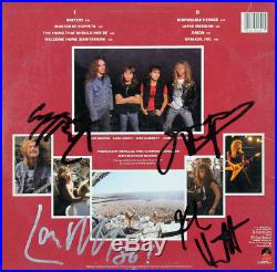 Metallica (4) Hetfield, Burton +2 Signed Album Cover With Vinyl BAS #A03646